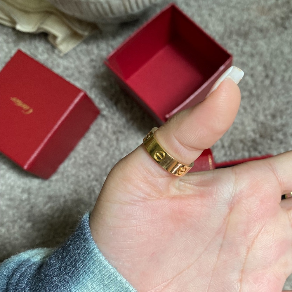 Cartier love wedding band size 59